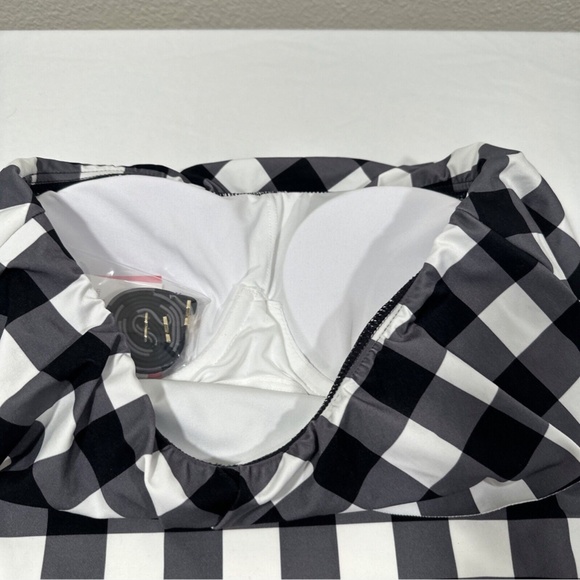 NWT $165 Kate Spade NY‎ [ Small ] Shoreside Plaid Ruffle One Piece Swimsuit - Picture 11 of 11